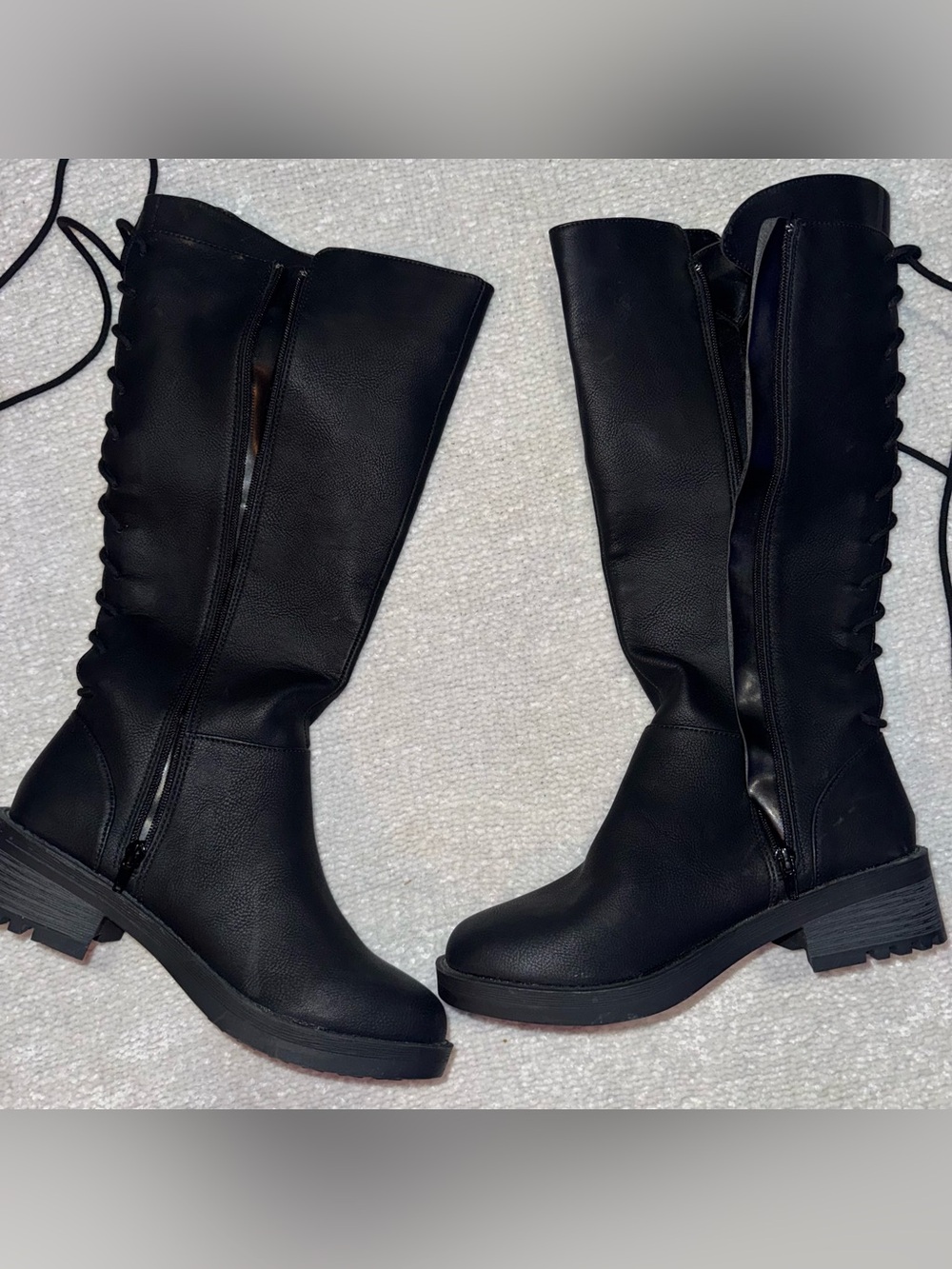 New Classic Black Knee-High Women's Boots 9M